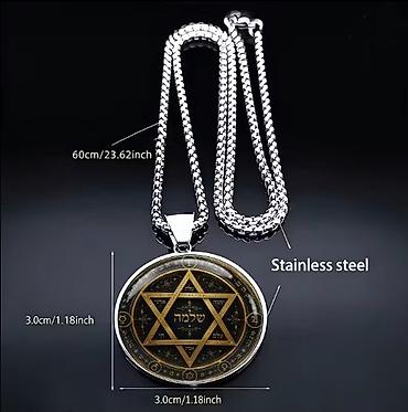 Boyunbağılar: ✡️ **Qadınlar üçün Davud Ulduzu Boyunbağı** ✨ Vintage üslubda — 2