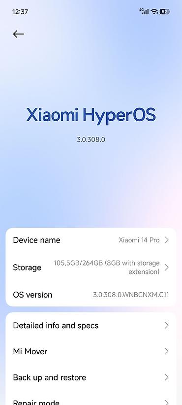 Уюлдук телефондор жана аксессуарлар: Xiaomi, 14 Pro, Колдонулган, 256 ГБ, түсү - Боз, 2 SIM — 7