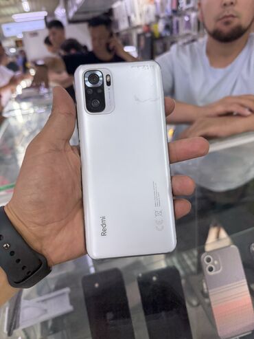 где взять телефон в рассрочку без банка: Redmi, Redmi Note 10, Б/у, 64 ГБ, цвет - Белый, 1 SIM, 2 SIM