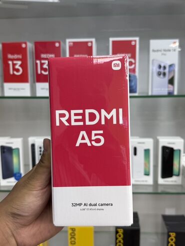 камера mi: Redmi, Redmi 5, Жаңы, 64 ГБ, түсү - Кара, 2 SIM