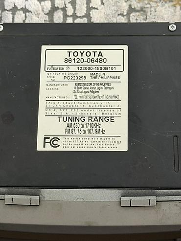 тайота ариста: Штатная магнитола Toyota (Fujitsu Ten) с CD/AUX - Оригинальный — 3