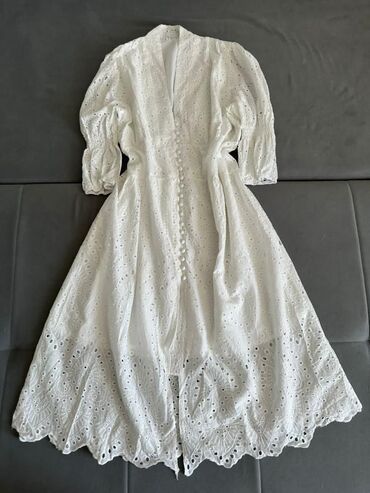 красовки 42: Детское платье, цвет - Белый, Новый