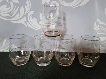 Čaše: Case krislal,gravura Cehoslovacka za vino 1950g.+. Case za vino rucna — 4