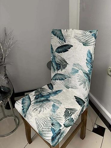 Prekrivači za nameštaj: Rastegljive navlake za stolice 6 kom - Univerzalne elastične presvlake — 5