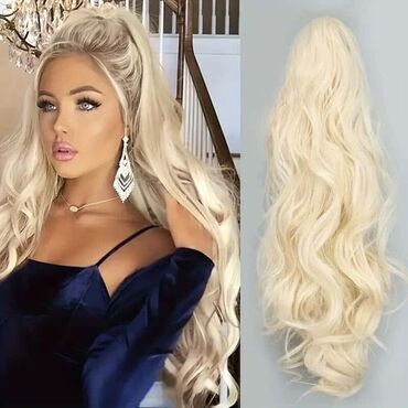 Perike i klipse: Ekstenzija rep na čičak – različite teksture i boje - Tip: sintetička — 12