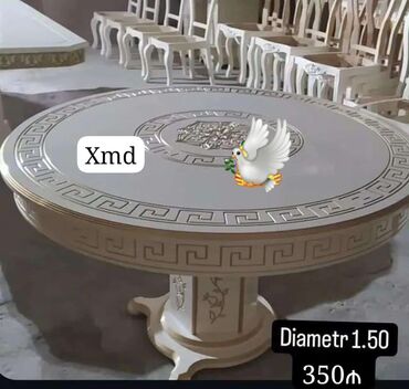 Masa və oturacaq dəstləri: Qonaq masası, Yeni, Yumru masa