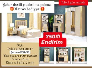 Yataq otağı dəstləri: Təknəfərlik çarpayı, Dolab, Tumba, Rusiya, Yeni -da lalafo.az — 6 Yataq otağı dəstləri: Təknəfərlik çarpayı, Dolab, Tumba, Rusiya, Yeni — 6