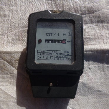 щит прибора: Однофазный электронный счётчик электрической активной энергии