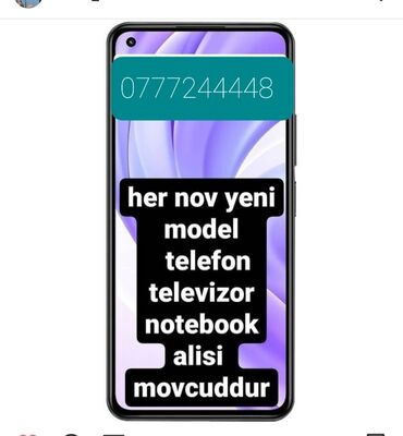 ikinci el telfon: Yeni upakovka və 2ci əl az işlənmiş telefonlar alıram