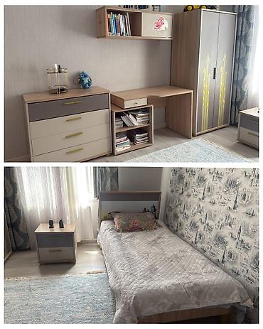 ev mebel: MirayGenc yataq dəsti satilir. 380 azn. Yaxşı vəziyyətdədir. 2 carpayi — 1