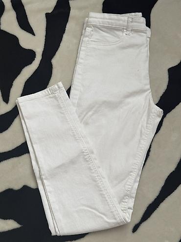 klasik şalvar: H&M uşaq ağ cins şalvar - Rəng: Təmiz ağ - Kəsim: Düz/sıx oturan — 1