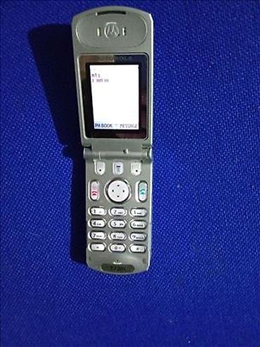 cat mini telefon: Motorola T270

Telefon kao nov,radi na svim mrežama,baterija dobra — 5