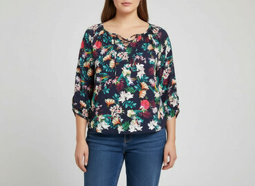 bluzki plus size allegro: Street One, Women's blouse, size 2XL