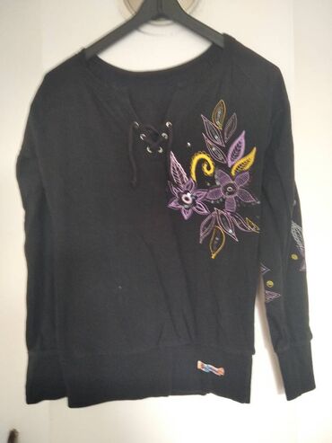 svilene spavacice sa ogrtacem: S (EU 36), Floral, color - Black