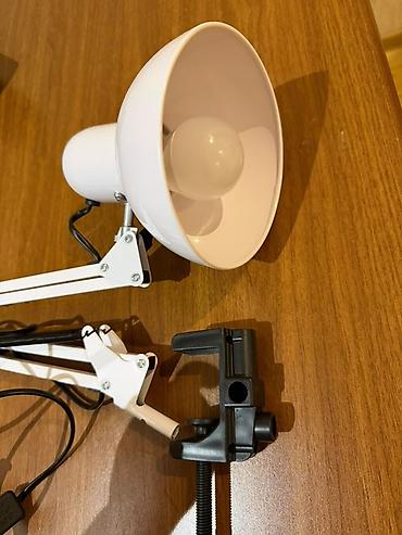 o7 sekilleri: Masa üçün qol tipli lampа - Rəng: ağ - Qol konstruksiyası: iki — 3