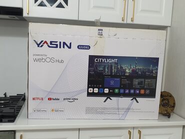 телевизоры табылга: Смарт‑телевизор YASIN 32UDB1, 32" Особенности: - Платформа: webOS Hub