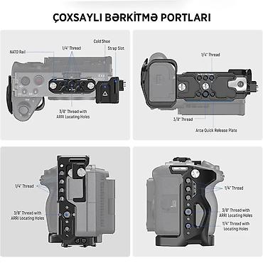 mikrofon: Neewer Sony FX3 / FX30 Kamera Qəfəsi (HDMI Tutacaq ilə) Neewer CA011 — 1