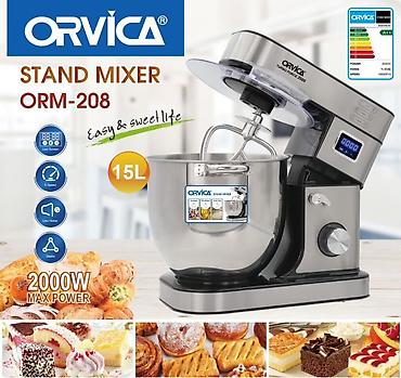 mix 2: Планетарный миксер ORVICA ORM-208 - Чаша 15 л из нержавеющей стали — — 1