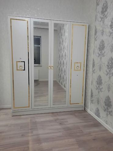 dolab yigilmasi: Yeni, 4 qapılı, Güzgülü, Ağ, Açılan, Düz dolab — 1