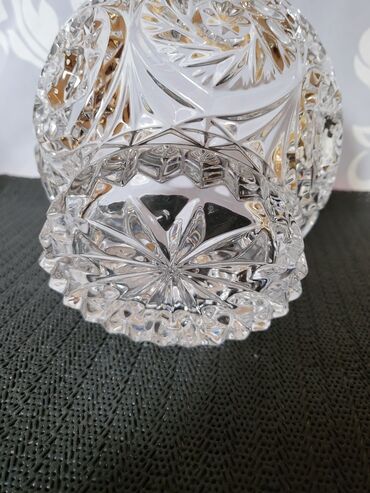 Kuhinjski setovi: Bombonijera nova kristal Zajecar 70te. Nova bombonijera,sve na njoj — 12