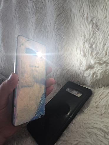 Samsung Galaxy S10 Plus, 128 GB, rəng - Ağ, Qırıq