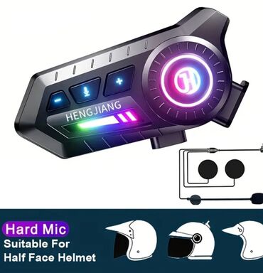 3 kamerali videoregistrator: HENGJIANG motosiklet dəbilqə interkomu – yarımüz dəbilqələr üçün sərt