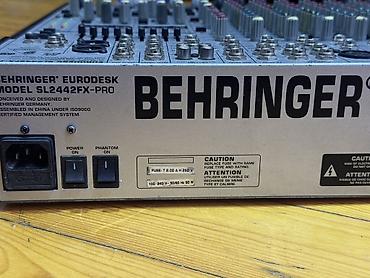 Mikşerlər: Behringer EURODESK SL2442FX-PRO – 24-kanallı analoq mikser 🔰Əsas — 5