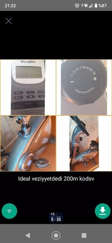 Digər trenajorlar: Trenajorlar qacis aparatlari idman aletleri sekillerde qiymet məlumat — 5