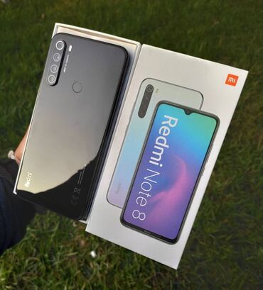 Xiaomi: Xiaomi Redmi Note 8, 128 GB, rəng - Qara, 
 Barmaq izi, İki sim kartlı, Face ID