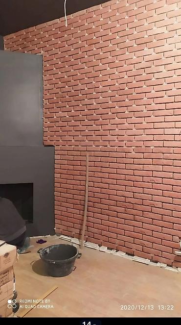 qapı paneli: Dekorativ kərpic və daş panellərin peşəkar şəkildə çəkilməsi xidməti — 10