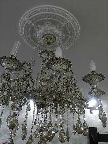 led lustra: Çılçıraq, 10 və daha çox lampa, Metal — 4