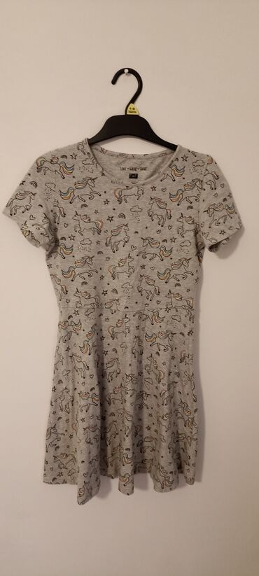 majica haljina: Midi, Kratak rukav, 134-140