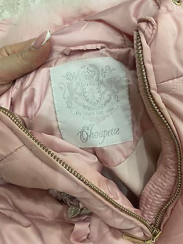 Бөбөктөр үчүн топтомдор: Детский зимний комплект Choupette для девочки - Цвет: нежно-розовый - — 2