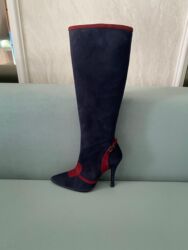 Çəkmələr: Çəkmə, Ölçü: 37, rəng - Göy, Yeni — 12