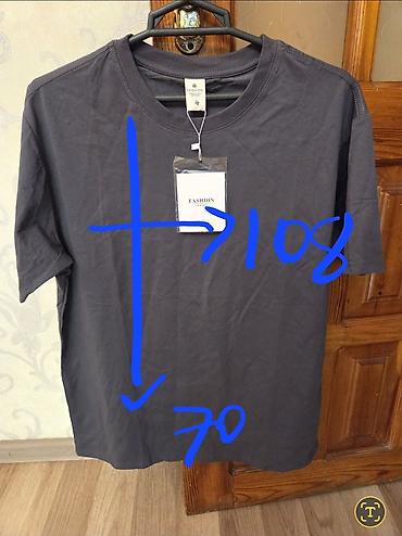 Kişi geyimləri: Futbolka, 5XL, rəng - Boz — 5