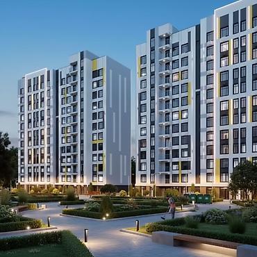 кочмон сити: 2 комнаты, 78 м², Кок-Жар ж/м Элитка, 11 этаж, ПСО (под самоотделку) — 1