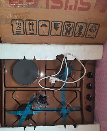 qaz sobası 4 goz: Qab-qacaq üçün qaz-elektrik kombinə edilmiş soba paneli - Brend — 1