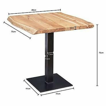 Sifarişlə restoran masaları: Kvadrat masa, Açılmayan, Taxta — 1