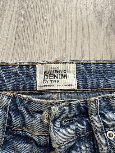 брюки зара: Джинсы ZARA Authentic Denim by TRF - Прямой крой, средняя посадка - — 3