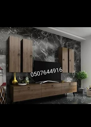 divar ref: Yeni, Düz TV altlığı, Polkalı, Laminat — 9