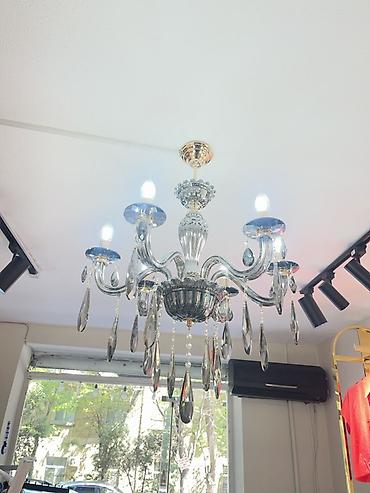 İşıqlandırma: Çılçıraq, 6 lampa, Şüşə — 2