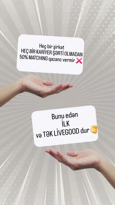 LiveGood, karyera şərti olmadan 50% uyğun gələn qazanc təklif edən bir