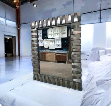 Güzgülər: Güzgü Divar üçün, Kvadrat, Hamam üçün, Naxışlı — 17