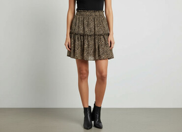 rozkloszowane spódniczka z eko skóry: House, Women`s skirt, size M