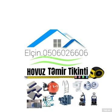 hovuz tikintisi qiymətləri: Hovuz təmiri tikintisi üçün bütün avadanlıqların satış mərkəzi olaraq