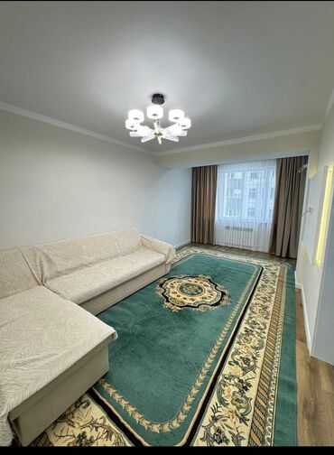квартира на лень: 2 бөлмө, 57 кв. м, Элитка, 6 кабат, Евроремонт