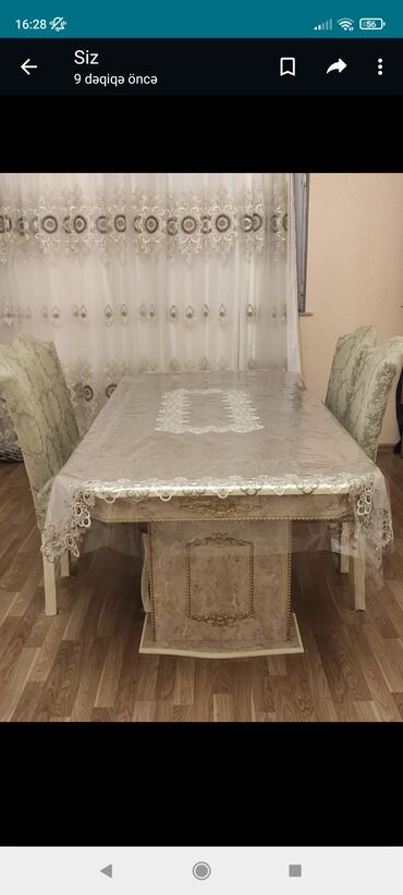 oriflame kataloq 2022 azerbaycan: Yeni, Künc masa, 6 stul, Açılmayan masa, Qonaq otağı üçün