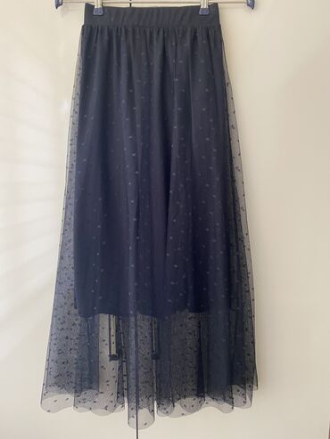 qadınlar üçün toxunma papaqlar: Midi Ətək, Bershka, Gipür, XS (EU 34)