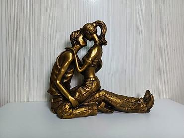 dekor ev: Fiqur, Rezin, rəng - Qızılı — 8