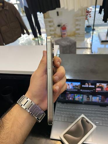 iphone 3: IPhone 15 Pro Max, 256 GB, Natural Titanium, Zəmanət — 2
